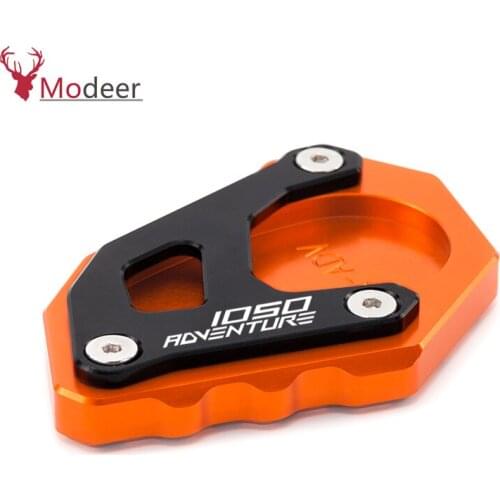 1050ADVENTURE Motorcycle Accessories CNC Side Stand Enlarge Plate Kickstand Extension Pad For KTM 1050 ADVENTURE ADV. 2015--2021