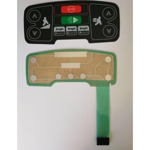 95TE/A 95T AST S3 Treadmill Button Panel Membrane Switch