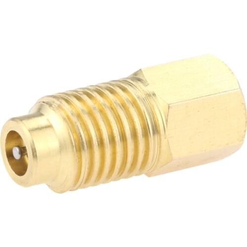 1Pc R12 To R134a Refrigerant Tank/Vacuum Pump Adapter 1/4" Female Flare With O-Ring X 1/2" ACME Male Fitting Flare Adapter