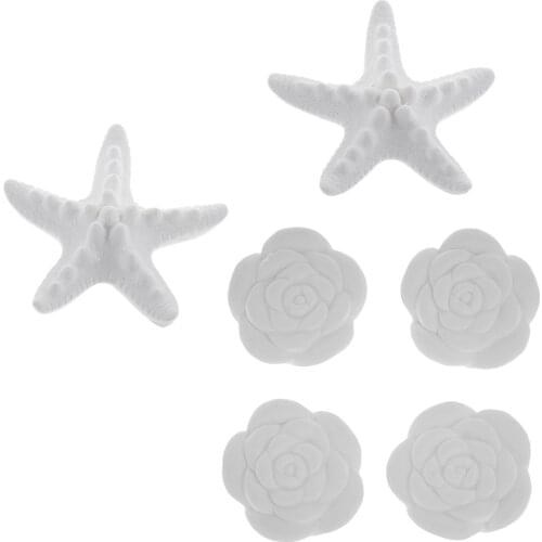 6 Pieces Seastar Rose Aroma Fragrance Stone DIY Essential Oil Diffuser for Home Decoration