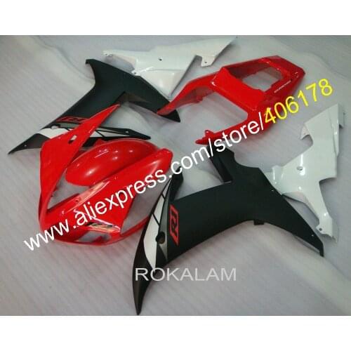 Cheap YZF1000 R1 02 03 Body Kit For Yamaha YZF R1 2002 2003 Motorcycle Fairing Red Black (Injection Molding)