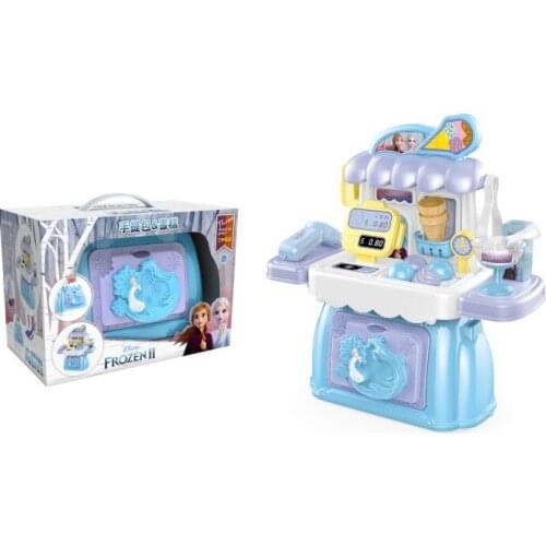 Disney family toys ice cream deformation handbag Mickey and Minne childrens storage bag ice cream parent child game toys