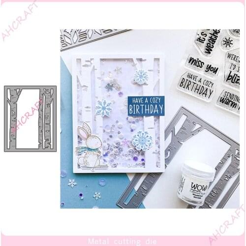 Trees background frame Metal Cutting Dies for DIY Scrapbooking Photo Album Decorative Embossing PaperCard Crafts Die2020