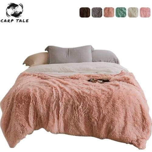Shaggy Coral Fleece Blanket Cover Soft Warm Winter Blankets For Beds Fluffy Sofa Bedding Airplane Hotel Throw Sofa Blanket New