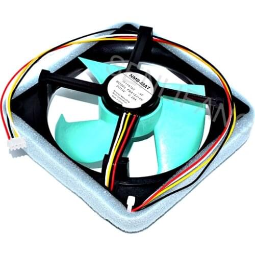 Genuine FBA12J14V 7F11A75S DC 14V 0.28A 125x125mm 4-Wire Refrigerator Fan
