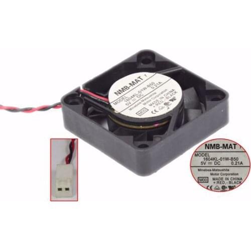 NMB-MAT 1604KL-01W-B50 M00 DC 5V 0.21A 40x40x10mm 2-Wire Server Cooling Fan