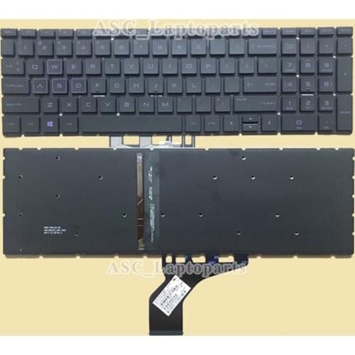 NEW US QWERTY Keyboard For HP Pavilion Gaming 15-ec 15Z-EC000 15-EC0001CA 15-EC0003CA 15-ec0001nq 15-ec0003nq Purple BACKLIT