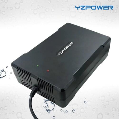YZPOWER New Arrival Waterproof 42V 8A 7A 6A Lithium Battery Charger Adapter For 36V Li-ion Lipo Battery Pack Electric Tool