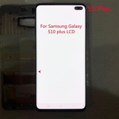 Original Super AMOLED Display Touch screen For Samsung Galaxy S10+ G975F G9750 S10PLUS G975U LCD Display With a black dot