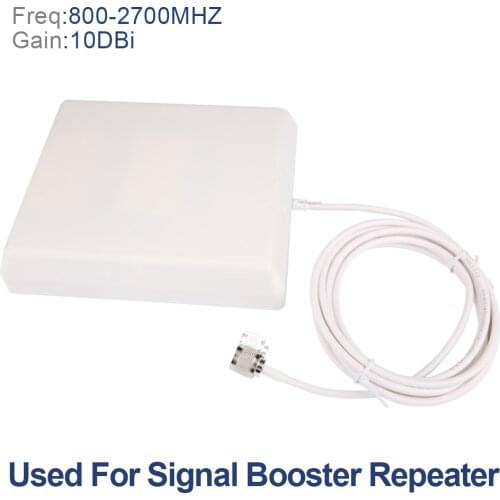 800~2700MHz 10dBi Indoor Panel Antenna Dual Band Antena Externa 2g 3g 4g Modem Antenna Gsm Antenna Lte For Modem Repetidor