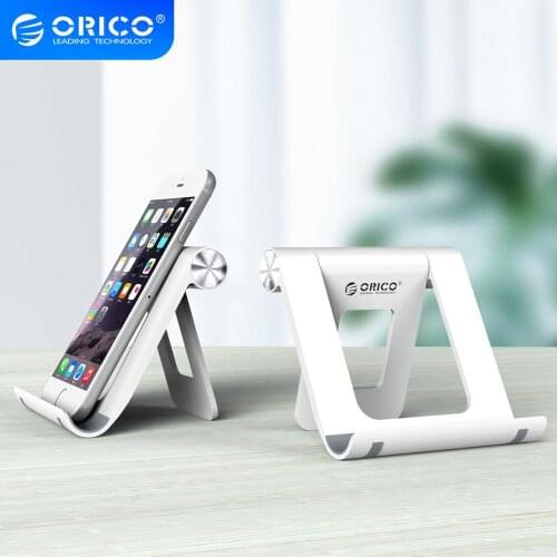 Orico Mobile Phone Holder Desktop Phone Stand Desk Holder Adjustable For iPhone Xiaomi Cellular Phone For ipad Tablet
