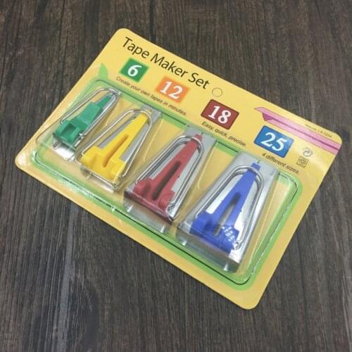 Sewing Accessories Bias Tape Makers - 5 size 6mm 9mm 12mm 18mm 25mm bias binding tape maker