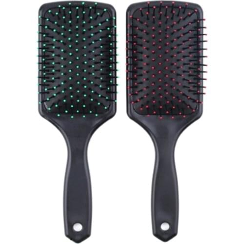 Professional Plastic Healthy Hair Loss Paddle Cushion Hair Scalp Massage Brush Hair Brush Comb Salon Hair Styling Tool