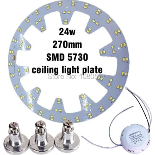 24w x2 LED Ceiling Light Plate SMD 5730 Led pcb Retrofit Magnet Board Remould Plate With Driver and Magnetic Legs