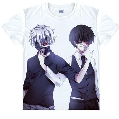 Tokyo Ghoul T-shirt kawaii Japanese Anime t-shirt Handmade Manga Shirt Cute Cartoon Ken Kaneki Cosplay shirt 40398938927 tee 108
