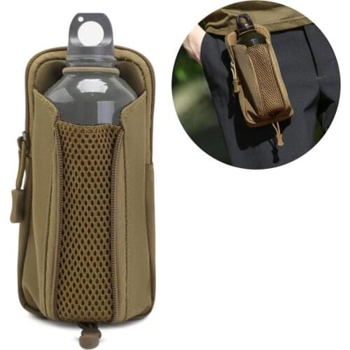 Outdoors Tactical Water Bottle Holder Pouch Waist Bag 800D Military Nylon Water Resistant Utility MOLLE Phone Holster