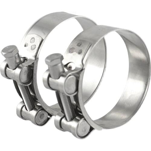 Universal 304 Stainless Steel Car Motocycle Muffler Silencer Clamp Hose silicone Exhaust Band Pipe Clamp Clip