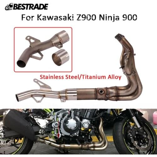 Replace Catalyst for Kawasaki Z900 Ninja 900 Until 2019 Motorcycle Exhaust Pipe Slip On Original Muffler Pipe Stainless Titanium