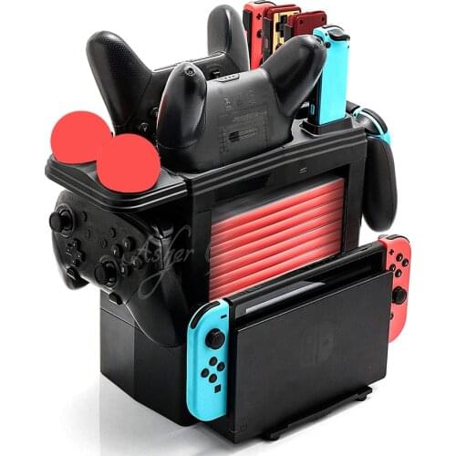 NS Charging Dock Station Storage Charger Stand 8 Games Holder for Nitendo Nintend Nintendo Switch Nintendoswitch Accessories