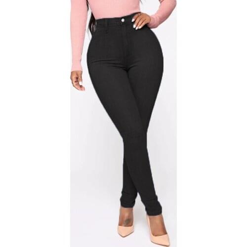 Womens Jeans High Waist Stretch Skinny Casual Jeans Sexy Skinny Pants Stretch Slim Pencil Pants Oversize
