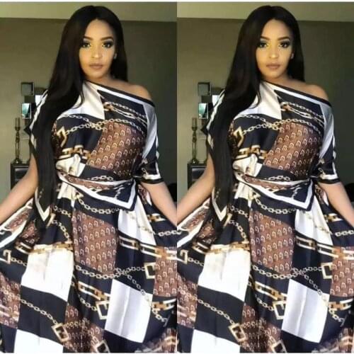 Popular Printed Flora Summer bohemian Rayon kaftan maxi dress Free size African Muslim women Robe Gowns for party