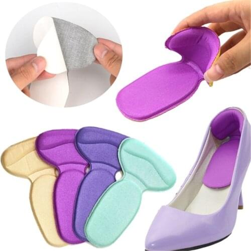 1Pair T-Shape High Heel Grips Liner Foot Heel Protector Cushion Pads for Women high heels stickers