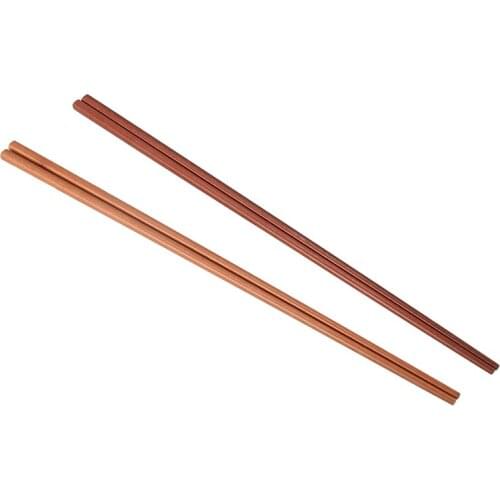 Practical Ironwood Noodles Cooking Chopsticks 42cm Length 1 Pairs Dark Brown