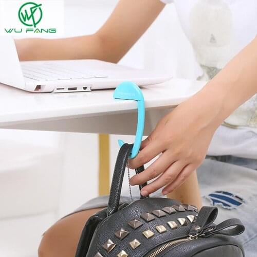 1pcs Portable Removable Plastic Bag Hook Portable Table Purse Bag Hook Hanger Holder Handbag Hanger Table Desk Bag Hook