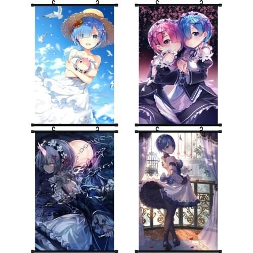 1pcs Re:Life in A Different World from Zero Anime Printed Poster Scroll Picture Home Wall Decor Cosplay Prop Women Men Gift New