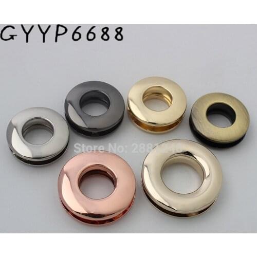 10-30pcs 10 12 14mm High quality Alloy Grommets Screw Eyelets for Canvas Leather Self Backing Purse Buckle Luggage hardware