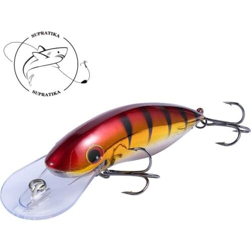 10.5cm/13.5g Artificial Floating ABS Plastic Hard Bait 3D Eyes Wobbler 6# With High Carbon Steel Three Hook Bionic Bait