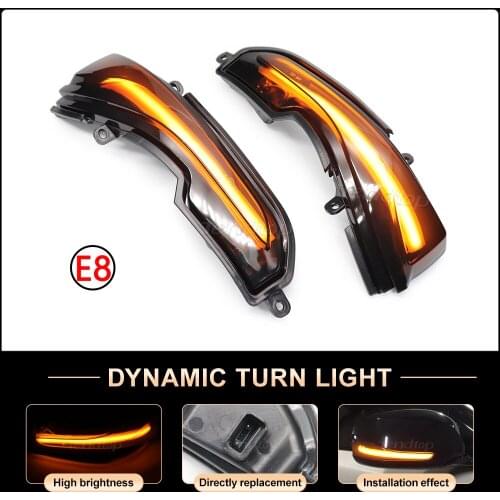2pcs LED Dynamic Blinker Turn Signal Lamp For Infiniti Q30 Q50 Q60 Q70 QX30 QX50 QX60 QX70 2018 Car Light Indicator