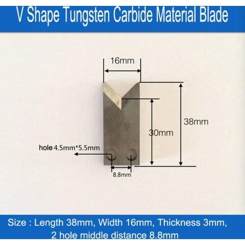 2PCS SWT508 Series Automatic Wire Stripping Machine Blade Knive Cutter Tungsten Carbide Material
