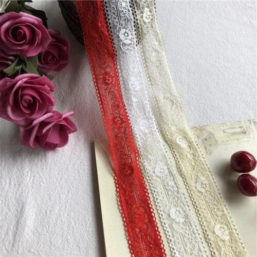 3cm S1586 cotton embroidered lace net ribbons fabric trim diy decorate sewing handmade craft materials