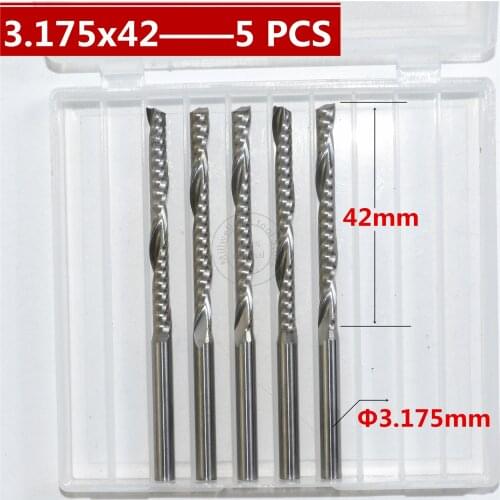 4mm*42mm-5PCS,Freeshipping,CNC wood tools,carbide End Mill,woodworking insert router bit,Tungsten milling cutter,MDF,PVC,Acrylic