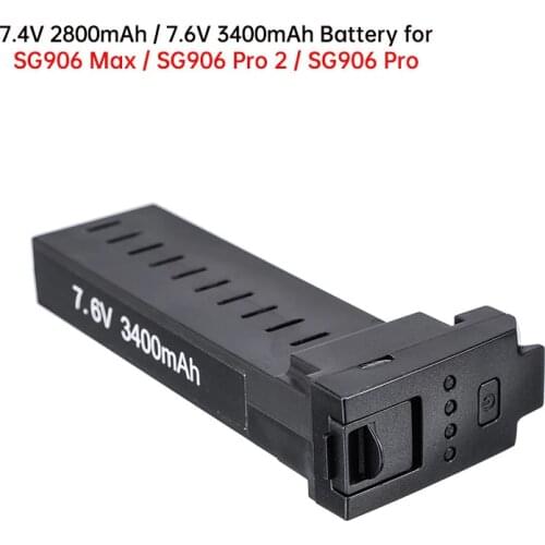 Original Battery for Drone SG906 Pro/Pro 2/Max 7.6V 3400mAh 7.4V 2800mAh Lipo Battery Accessories 5G Wifi PFV Dron Spare Battery