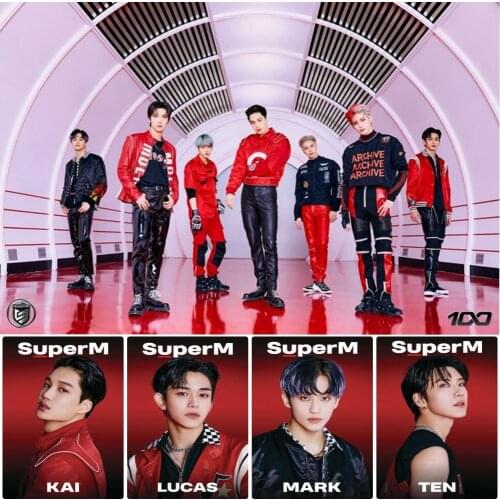 Diamond Painting 5D Kpop South Korean Boys Team SuperM Picture of Rhinestones Diamond Embroidery Mosaic Cross Stitch Home Decor