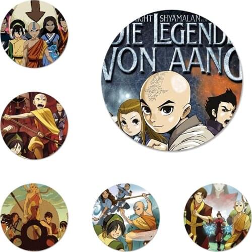 Avatar The Last Airbender Design Icons Pins Badge Decoration Brooches Metal Badges For Clothes Backpack Decoration 58mm