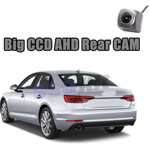 Car Big CCD Rear Camera For Audi A4 RS4 B8 8K A5 RS5 8T 8F Reversing Super Night View CVBS AHD 720 1080 WaterPoof Back CAM