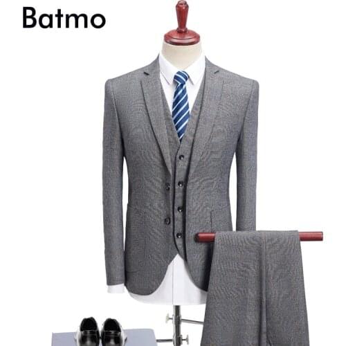Мужские деловые костюмы Batmo China At AliExpress