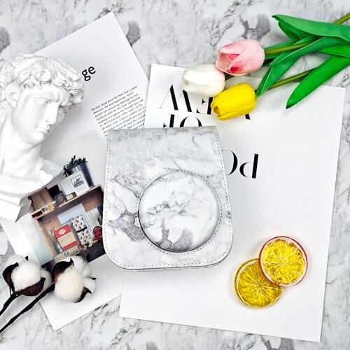 Besegad Cute PU Leather Bag Protect Case Cover Shell with Shoulder Strap for Fujifilm Instax Mini 11 Instant Film Camera