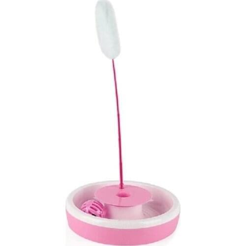 Carno Furry Cat Toy and Water Container Set Pink 400045767