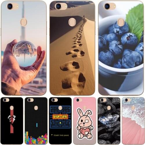 For OPPO F5 F5 Youth (A73) 2017 F7 Youth F9 Pro 2018 Cases Silicone Soft TPU Back Cover Protective Cute Fundas Luxury Coque Bags
