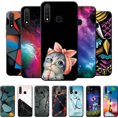 For Vivo 1915 Case Vivo Y19 Cool Fashion Back Cover Protective Case Bumper For Vivo Y19 Case Silicone Soft TPU Phone Cover 6.53"