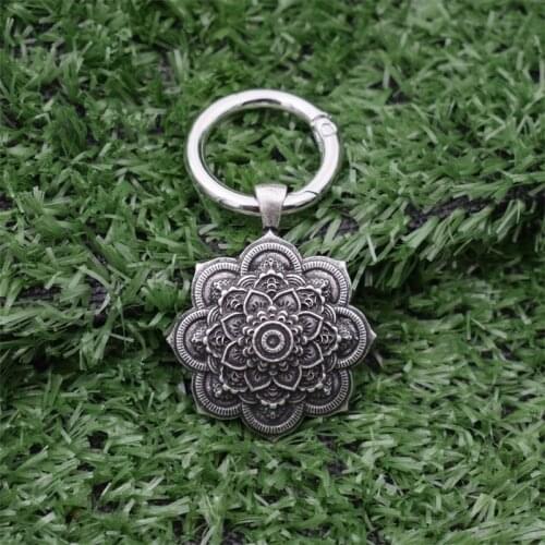 Flower of Life Spirit Yoga Mandala Keychain For Women Men Girls Spirit Jewelry
