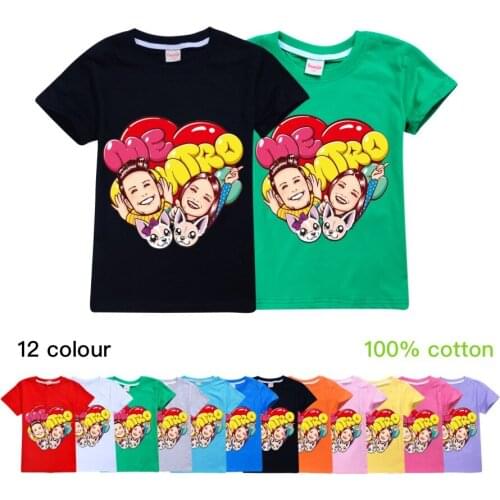 Children Short Sleeve T-Shirts For Boys Girls Tops Cartoon Me Contro Te Print Kids Clothing Short Sleeve TShirt Baby Clothes Tee