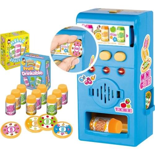 Children Simulated LED Sound Vending Machine Kit Pretend Play Education Toy Children the Best House Gifts