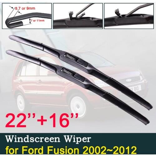 For Ford Fusion 2002~2012 Europe Model Car Wiper Blades Windscreen Front Window Windshield Wipers 2003 2006 2011 Car Accessories