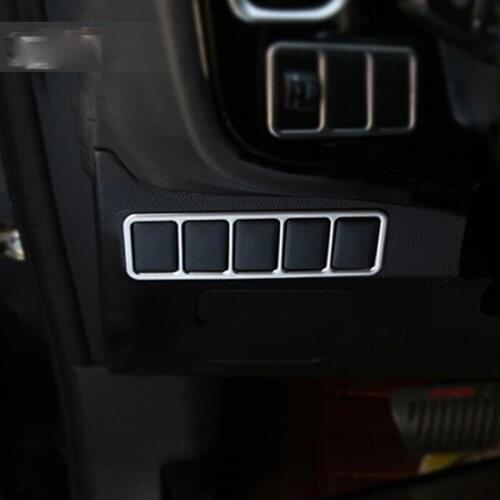 For Mitsubishi Outlander 2016 2017 ABS Chorme Matte Tail Rear Trunk Control Button Switch Cover Trim Car Interior Molding