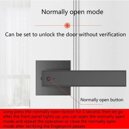 2-IN-1 Smart Fingerprint Door Lock with USB Interface Smart Door Lock Smart for Flats Office Homeowners Tenants Hotels